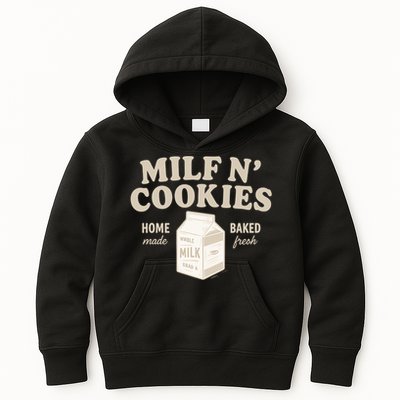 Stay At Home Milf N Cookies  Kids Hoodie