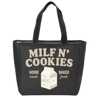 Stay At Home Milf N Cookies  Zip Tote Bag