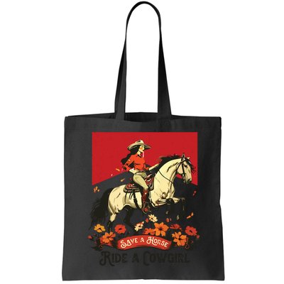 Save A Horse Ride A Cowgirl Western Rodeo Bag