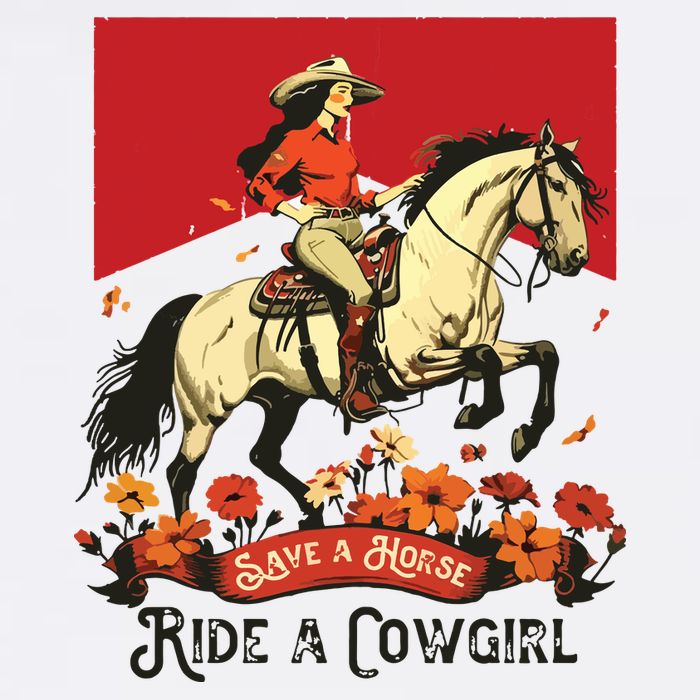 Save A Horse Ride A Cowgirl Western Rodeo Bucket Hat