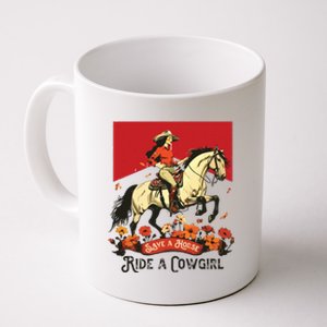 Save A Horse Ride A Cowgirl Western Rodeo Coffee Mug