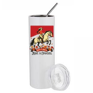 Save A Horse Ride A Cowgirl Western Rodeo Stainless Steel Tumbler