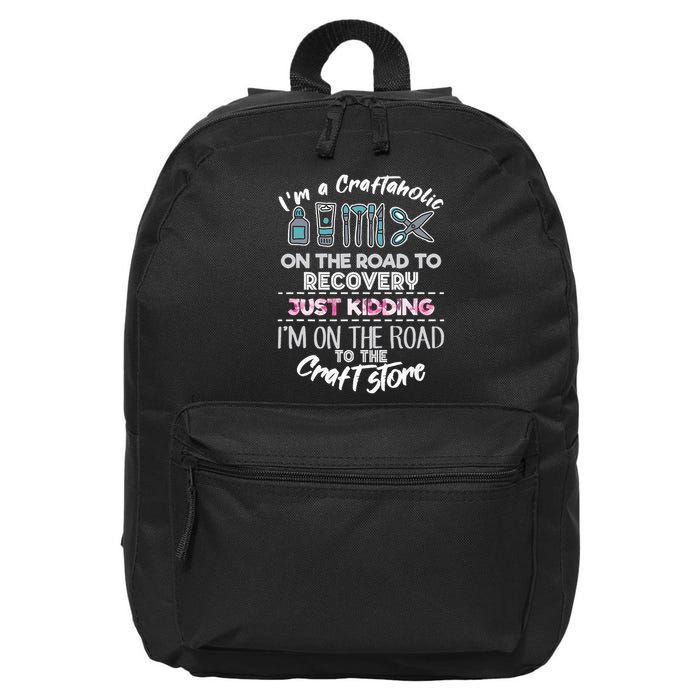 Scrapbooking Addicted Handmade Crafter Hobby 16 in Basic Backpack