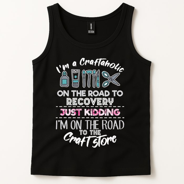 Scrapbooking Addicted Handmade Crafter Hobby Tank Top