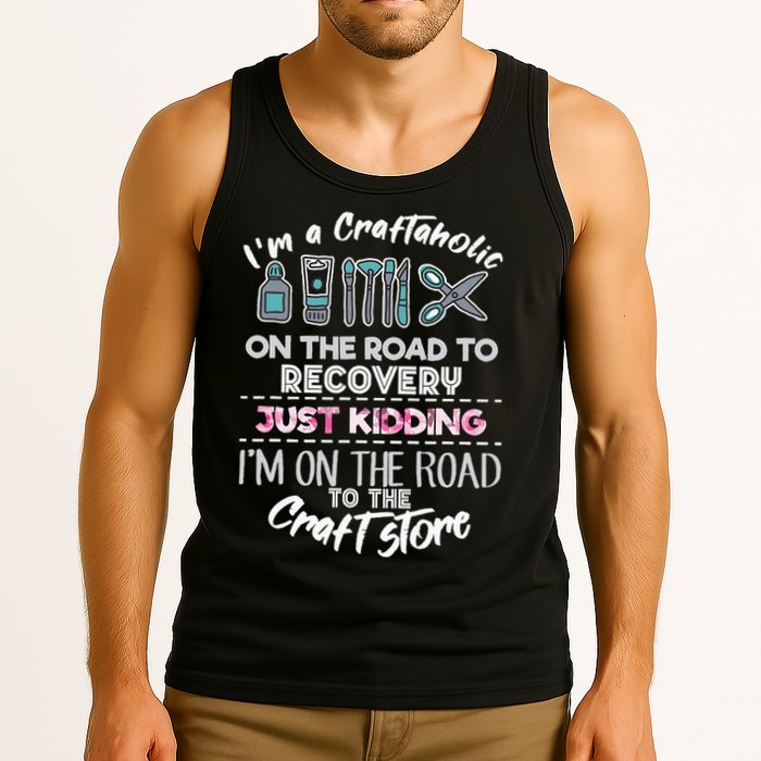 Scrapbooking Addicted Handmade Crafter Hobby Tank Top