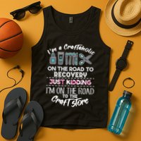 Scrapbooking Addicted Handmade Crafter Hobby Tank Top