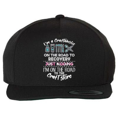 Scrapbooking Addicted Handmade Crafter Hobby Wool Snapback Cap