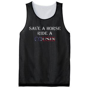 Save A Horse Ride A Cousin Hillbilly Redneck Mesh Reversible Basketball Jersey Tank