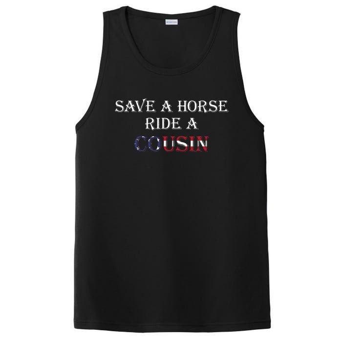 Save A Horse Ride A Cousin Hillbilly Redneck PosiCharge Competitor Tank