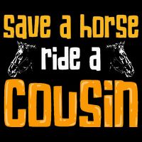 Save A Horse Ride A Cousin Relatives Cousin 16 in Basic Backpack