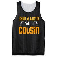 Save A Horse Ride A Cousin Relatives Cousin Mesh Reversible Basketball Jersey Tank