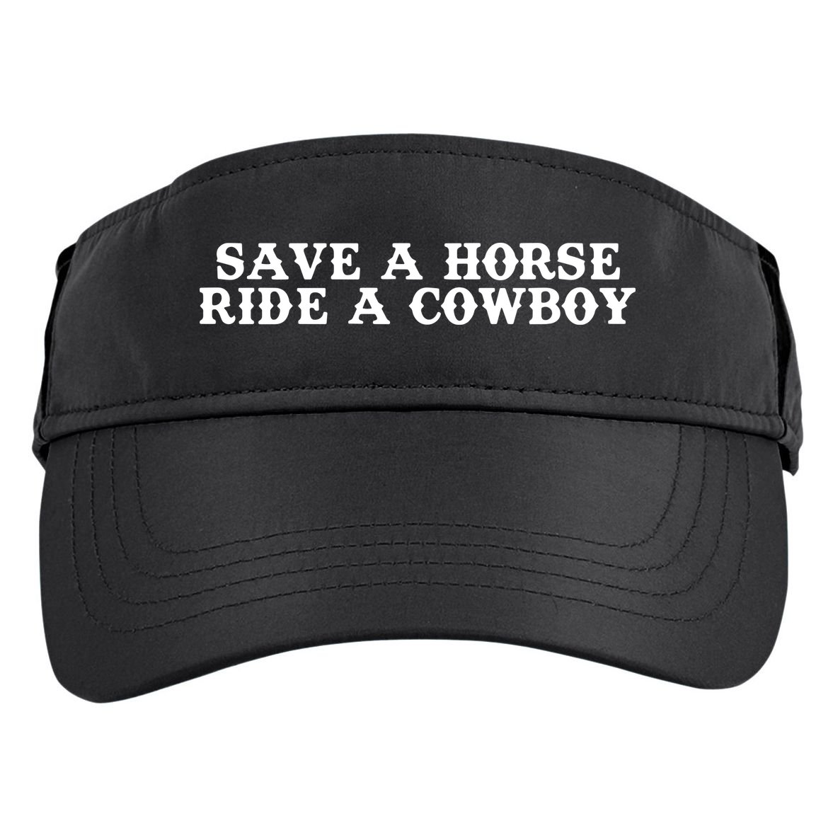 Save A Horse Ride A Cowboy Adult Drive Performance Visor