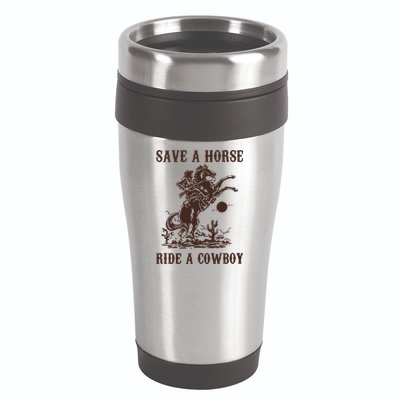 Save A Horse Ride A Cowboy 16oz Travel Tumbler