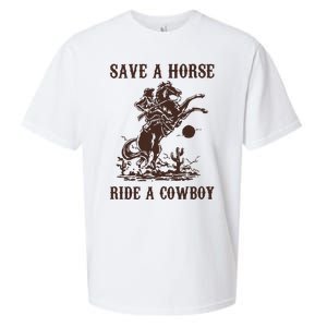 Save A Horse Ride A Cowboy Sueded Cloud Jersey T-Shirt