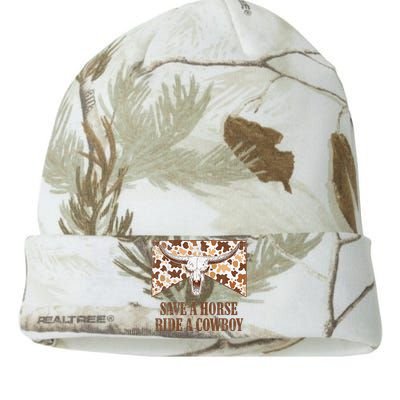 Save A Horse Ride A Cow Bull Skull Kati Licensed 12" Camo Beanie