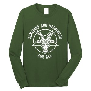 Sunshine And Happiness Heavy Metal For All Long Sleeve Shirt