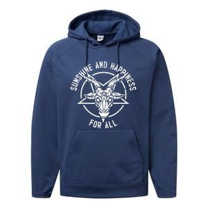 Sunshine And Happiness Heavy Metal For All Performance Fleece Hoodie