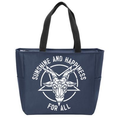 Sunshine And Happiness Heavy Metal For All Zip Tote Bag