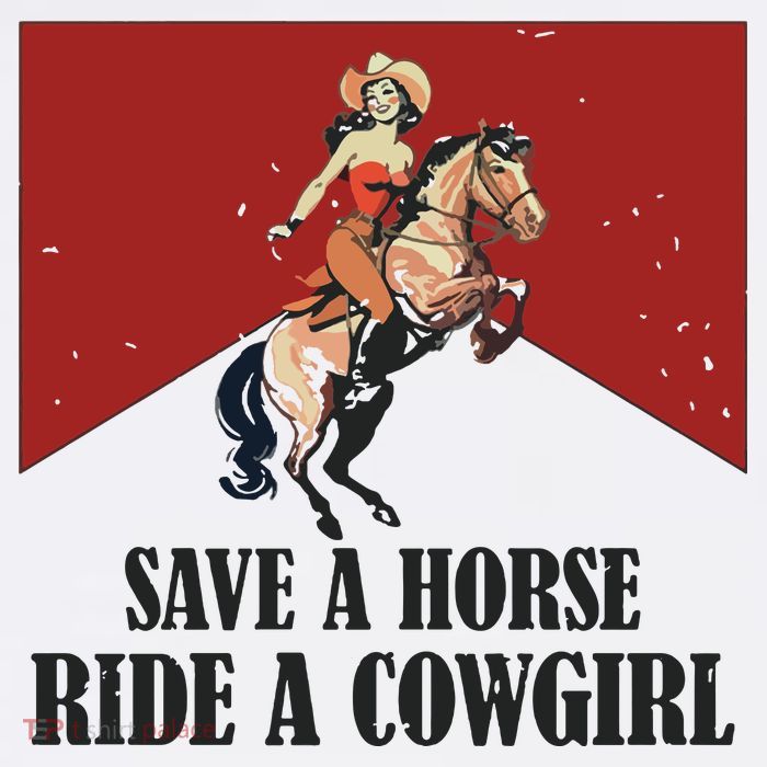 Save A Horse Ride A Cowgirl Kids T-Shirt