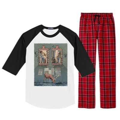 Stay At Home Graphic Music Nature Raglan Sleeve Pajama Set