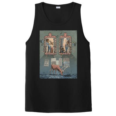 Stay At Home Graphic Music Nature PosiCharge Competitor Tank