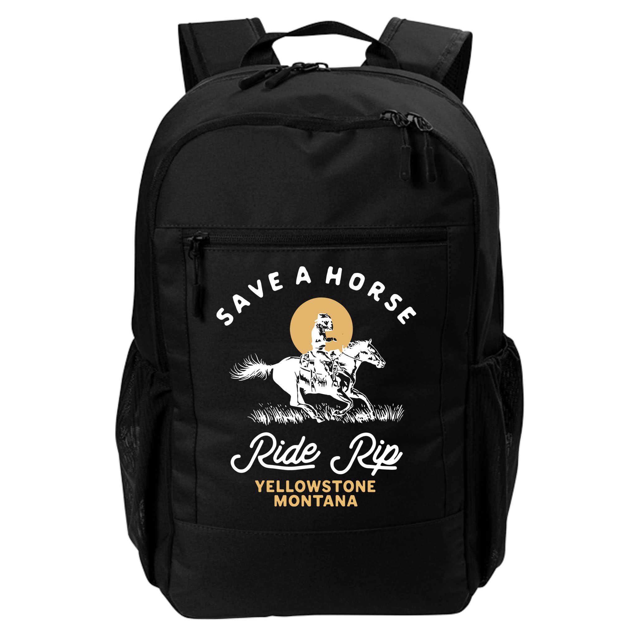 Save A Horse Ride Rip Montana Cowboy Cowgirl Western Backpack