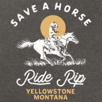 Save A Horse Ride Rip Montana Cowboy Cowgirl Western Cotton Canvas Backpack