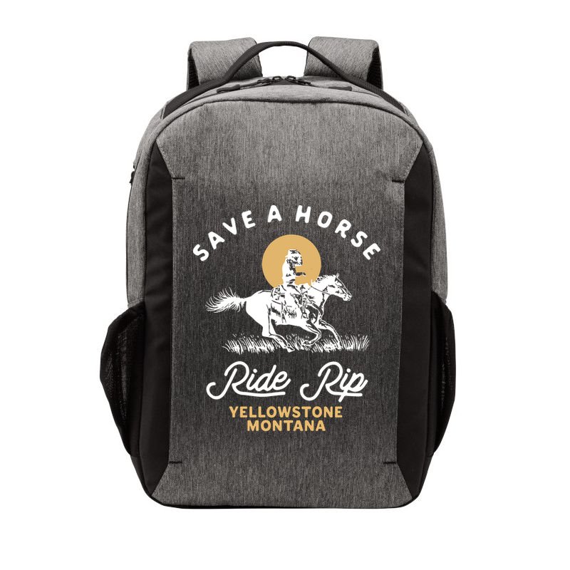 Save A Horse Ride Rip Montana Cowboy Cowgirl Western Vector Backpack
