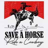 Save A Horse Ride A Cowboy Skeleton Country Skull Western Tall T-Shirt