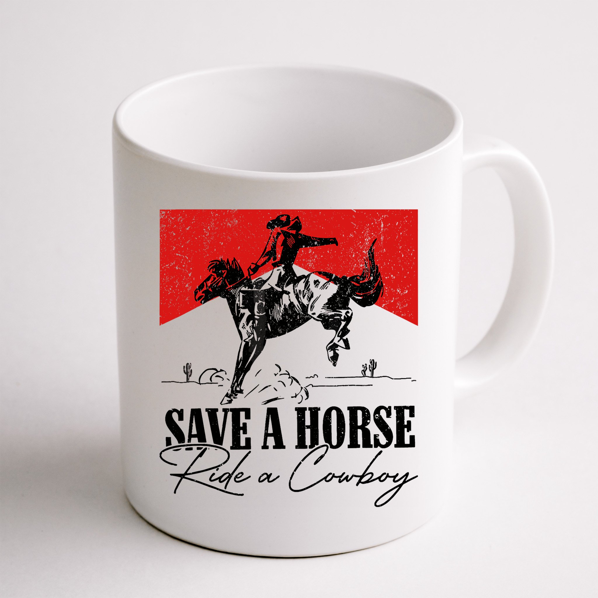 Save A Horse Ride A Cowboy Skeleton Country Skull Western Mug