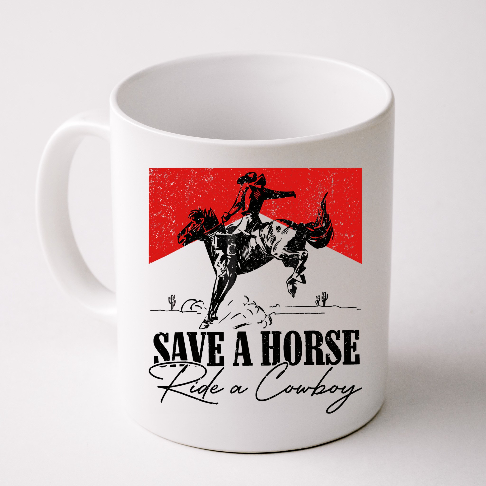 Save A Horse Ride A Cowboy Skeleton Country Skull Western Mug