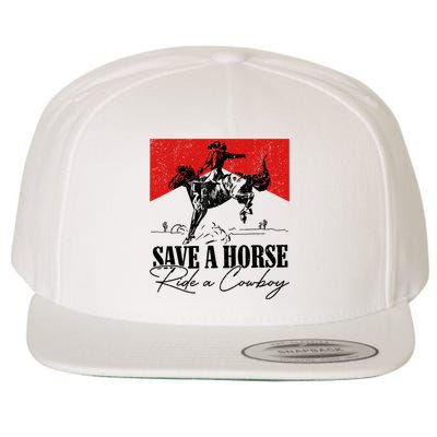 Save A Horse Ride A Cowboy Skeleton Country Skull Western Wool Snapback Cap