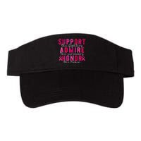 Support Admire Honor Breast Cancer Awareness Warrior Ribbon Valucap Bio-Washed Visor