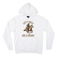 Save A Horse Ride A Cow Horseback Riding Hoodie