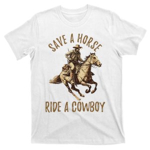 Save A Horse Ride A Cow Horseback Riding T-Shirt