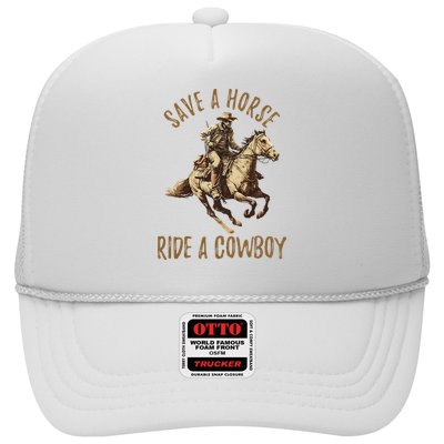Save A Horse Ride A Cow Horseback Riding Trucker Hat