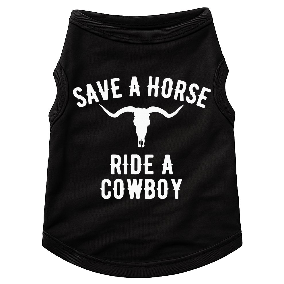 Save a Horse Ride a Cow funny horse racing Doggie Tank