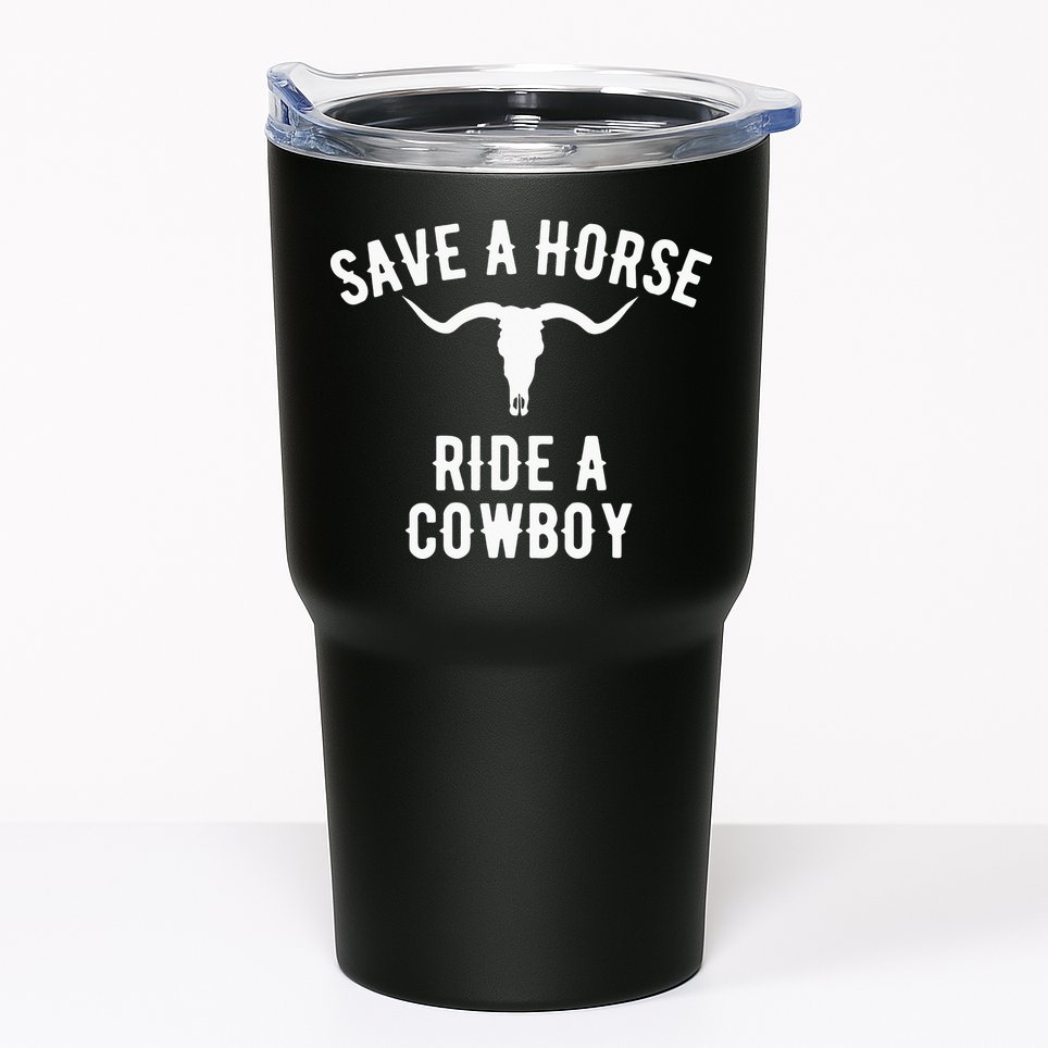 Save a Horse Ride a Cow funny horse racing Tumbler