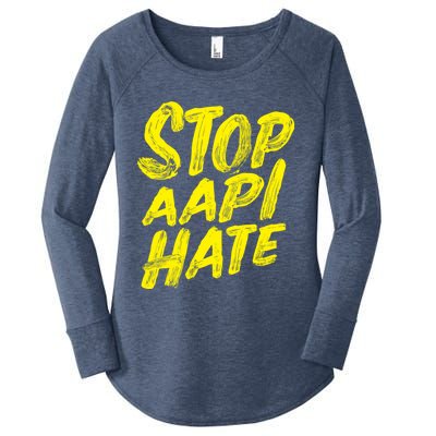 Stop Aapi Hate Women's Perfect Tri Tunic Long Sleeve Shirt