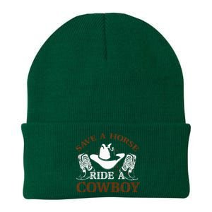 Save A Horse Ride A Cowboy For Cowgirls Horsericder Knit Cap Winter Beanie