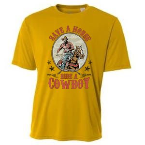 Save A Horse Ride A Cowboy Cooling Performance Crew T-Shirt