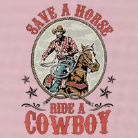 Save A Horse Ride A Cowboy 25L Jumbo Tote