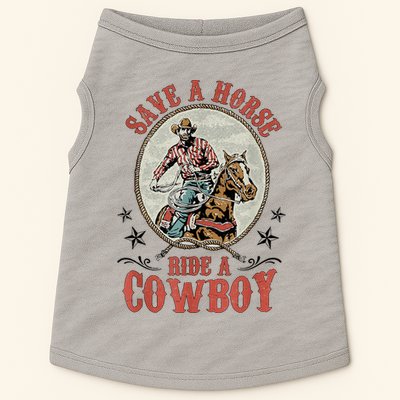 Save A Horse Ride A Cowboy Doggie Tank