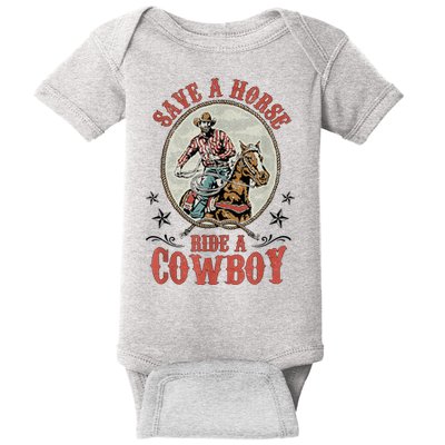 Save A Horse Ride A Cowboy Baby Bodysuit
