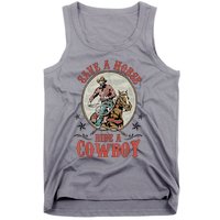 Save A Horse Ride A Cowboy Tank Top