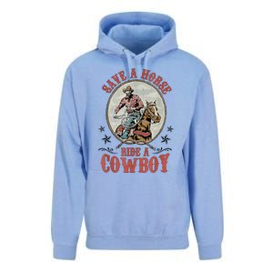 Save A Horse Ride A Cowboy Unisex Surf Hoodie