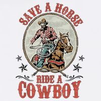 Save A Horse Ride A Cowboy Cooling Performance Crew T-Shirt