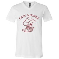 Save A Horse V-Neck T-Shirt