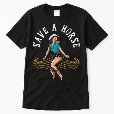 Save A Horse Ride A Mustache Free Moustache Rides Tall T-Shirt