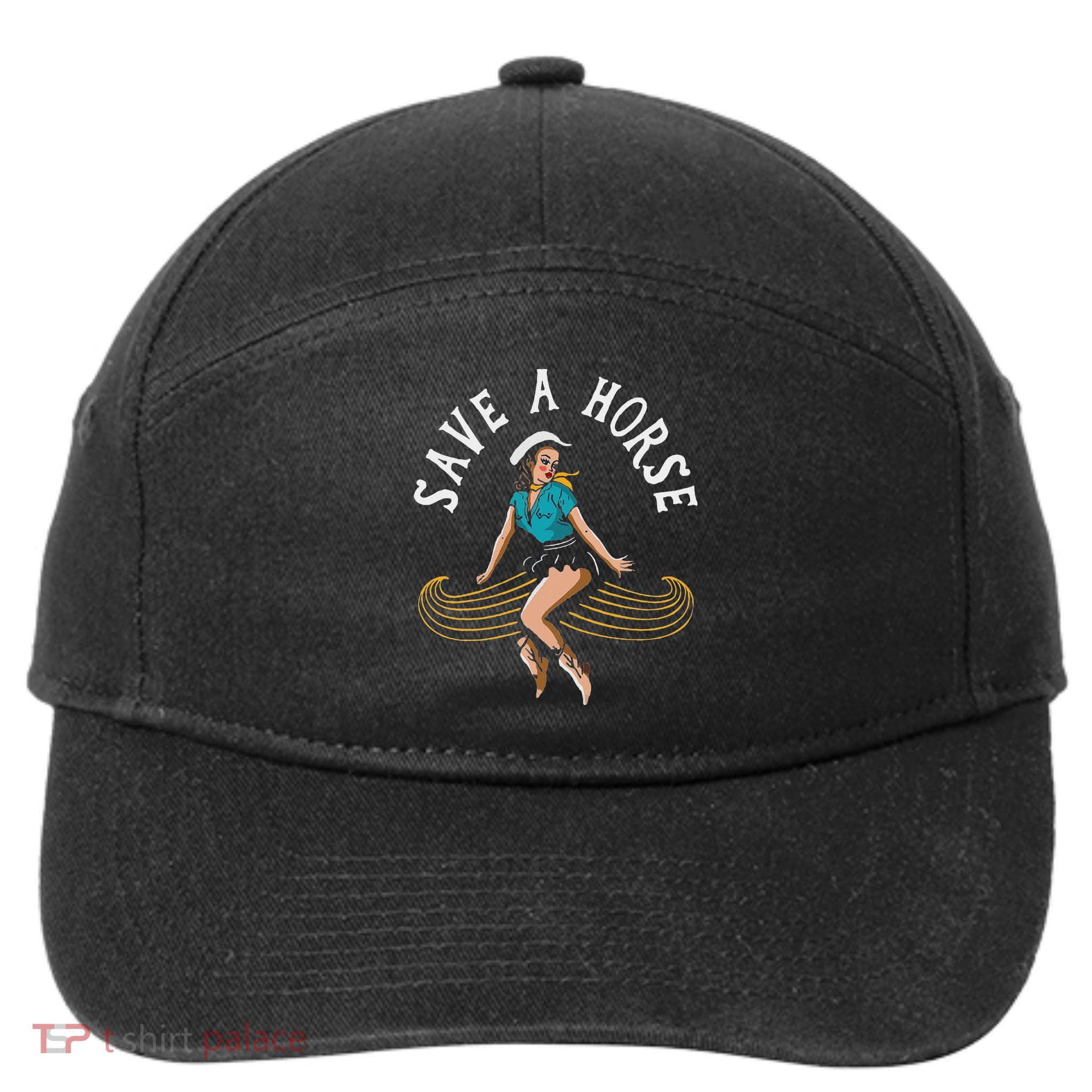 Save A Horse Ride A Mustache Free Moustache Rides 7-Panel Snapback Hat